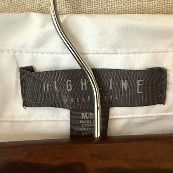 Embroidered Bird Cotton Button-Up Dress - White - Picture 2 of 4